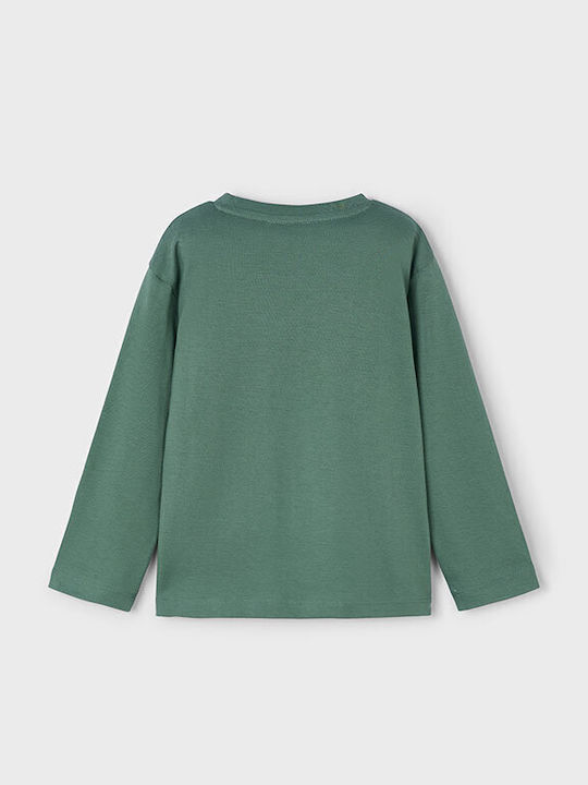 Kids Long-Sleeved Green Top Basic