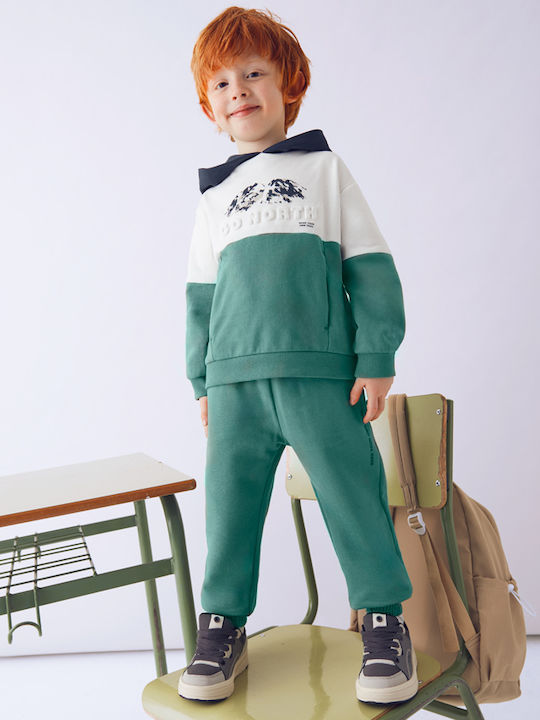 Kids Sweatpants Set Green 3pcs