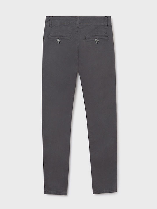 Kinder Hose Chino Stoff Gray Basic