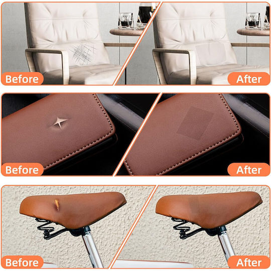 Waterproof Fabric Repair Sticker PU Leather Roll 137cmx100cm Black W17319-1b