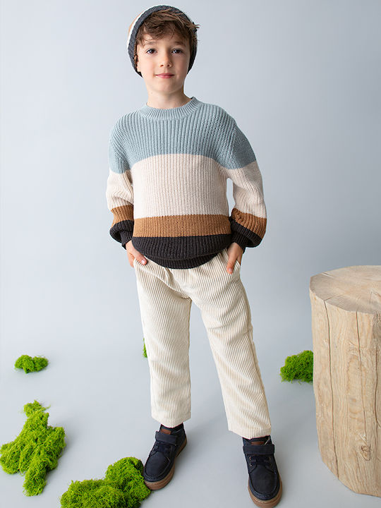 Kids' Corduroy Pants Light Grey
