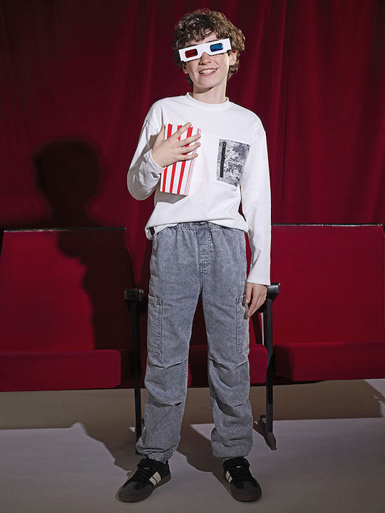 Mayoral Kids' Jeans Trousers Grey Oxyp