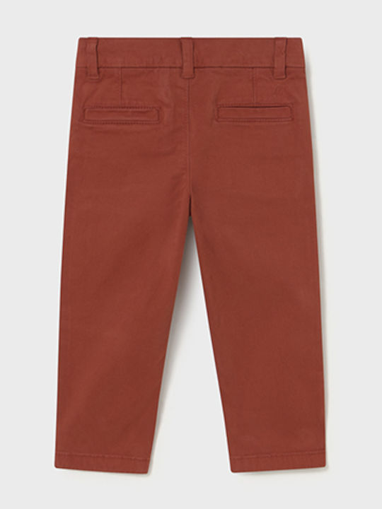 Παιδικό Παντελόνι Chino Υφασμάτινο Κεραμιδί Basic