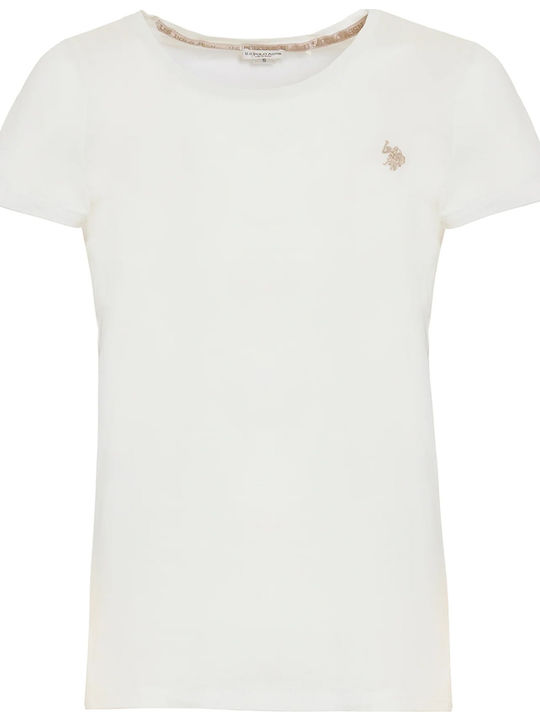 Cry Damen Polo Bluse Bianco Giallo