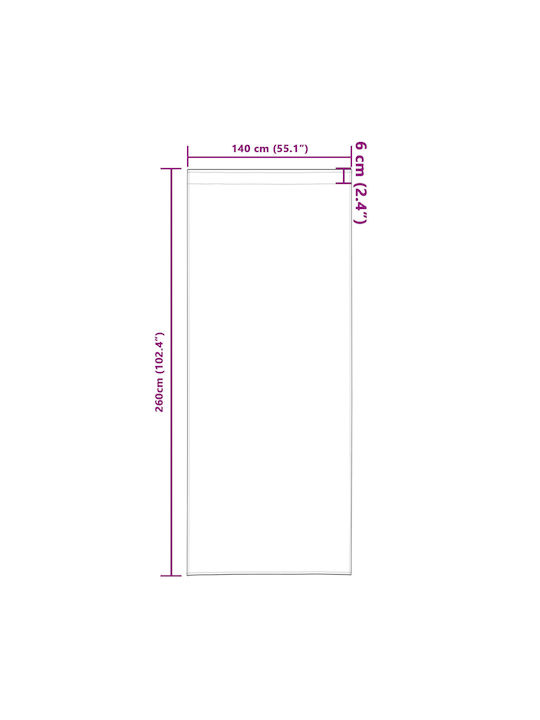 vidaXL vidaXL Vorhänge Fenster mit Bleistiftfalten Grau 140x260cm