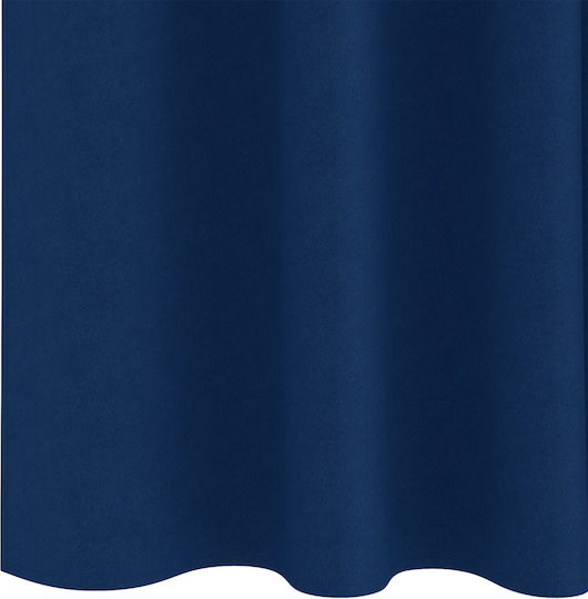 vidaXL Set Curtains with Tunnel Blue 140x260cm
