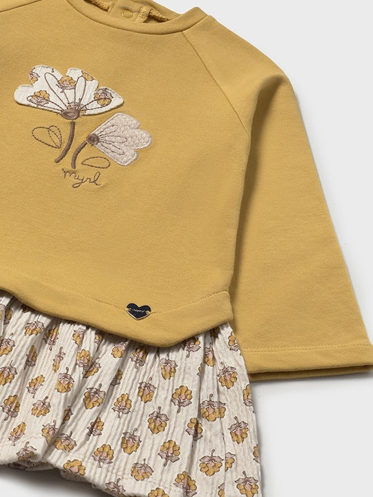 Kinderkleid Mädchenkleider Langärmelig Honey