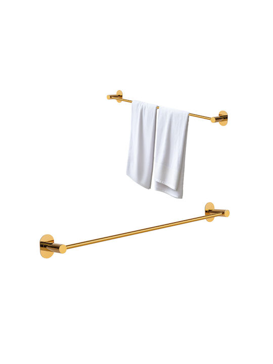 Laveo Freistehender Kleiderständer Badezimmer Einzeln ​61x61cm Goldener
