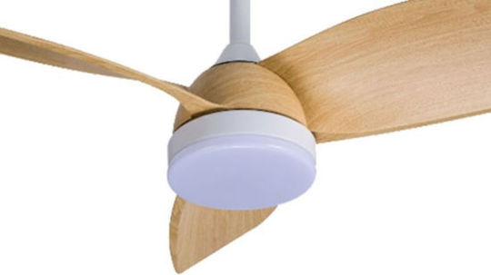 Primo PRCF-80661 Ανεμιστήρας Οροφής 91.44cm με Φως Καφέ / Λευκός