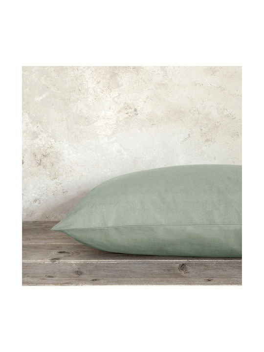 Nima Unicolors Pillowcase Set with Envelope Cover Rock Green 52x72cm.