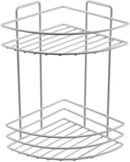 Metalife Стенен Рафт за баня Метален 18x18x32.5см