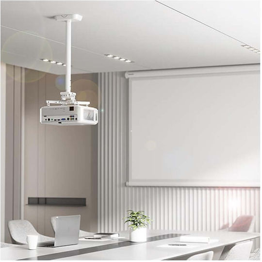LogiLink Βάση Projector Οροφής με Μέγιστο Φορτίο 35kg Λευκή