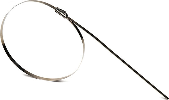 AMiO Kabelbinder Kunststoff 350mmx4,6mm in Grau Farbe (100Stück) (04324)