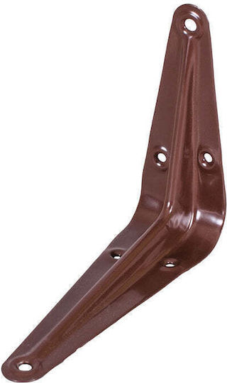 Amig Γωνία Ραφιού από Μέταλλο σε Καφέ Χρώμα 200x150mm 4407