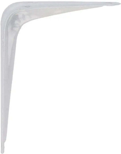 Amig Metallic Corner Shelf White 250x200mm 4412
