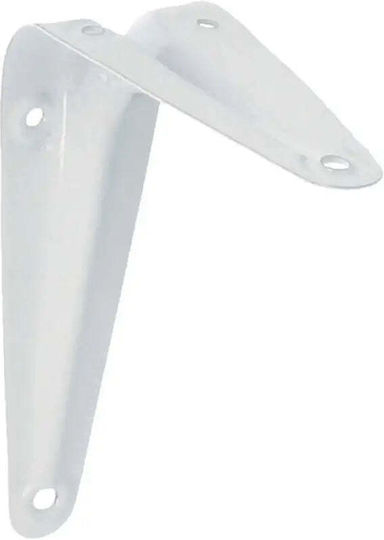 Amig Metallic Corner Shelf White 250x200mm 4412