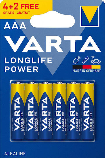 Varta High Energy Alkaline Batteries AAA 1.5V 6pcs