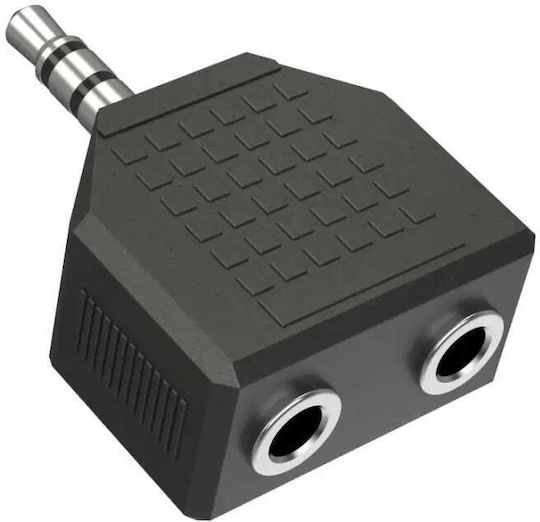 HAMA Convertor 3.5mm masculin în 3.5mm 2x femelă 1buc (00205191)