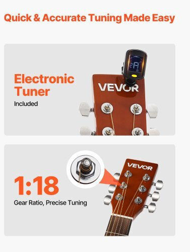 Vevor Acoustic Guitar Natural