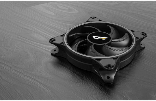 Darkflash D1 Case Fan 120mm 1100rpm 33cfm with RGB Lighting and 4-Pin Molex Connection