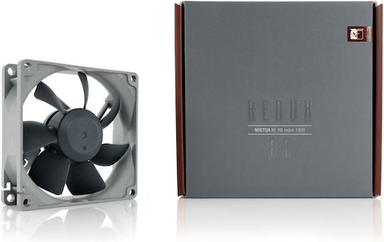 Noctua NF-R8 Redux-1800 Case Fan (1800rpm / 31.37cfm) Without LED Lighting and 3-Pin Connection Gray