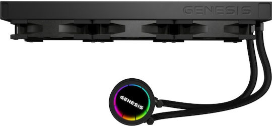 Genesis Hydria 360 ARGB Wasserkühlsysteme AIO CPU mit 3 Lüfterabmessungen 120mm