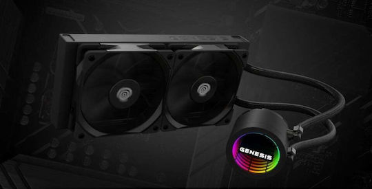 Genesis Hydria 240 Охлаждане AIO CPU с 2 Вентилатора 120mm