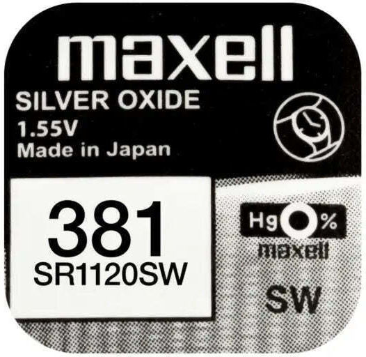 Maxell Сребърна Батерия Sr Sr1120sw 1.55v 1 Бр