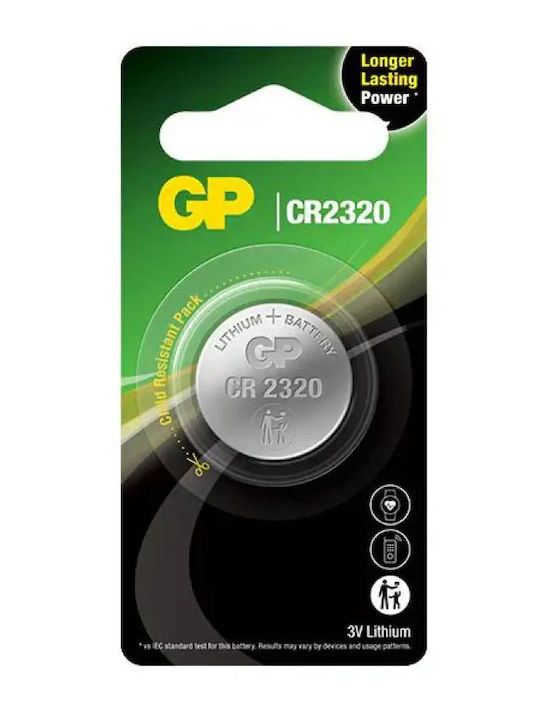 GP Batteries Μπαταρία Λιθίου Ρολογιών CR3032 3V 1τμχ