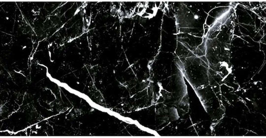 Плочка За под На закрито Порцеланов Матов 60x30см Черно
