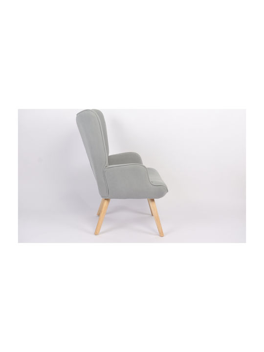 Amaranthus Sessel mit Fußhocker Braun 98x70x77cm