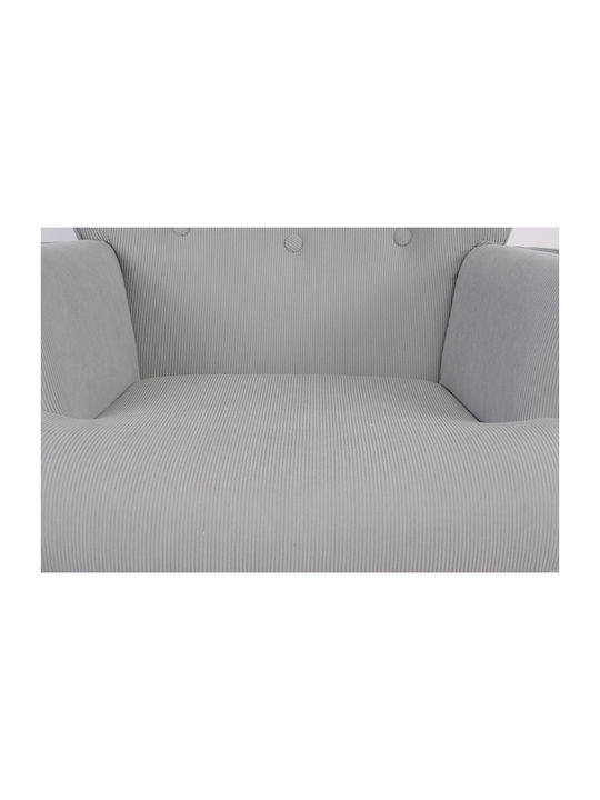 Amaranthus Sessel mit Fußhocker Braun 98x70x77cm