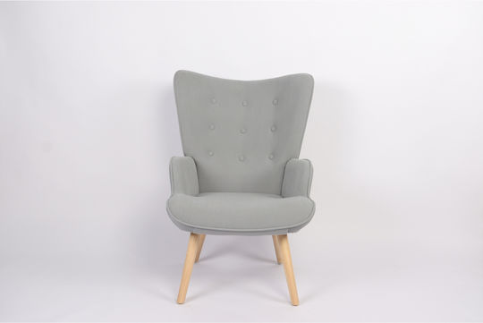 Amaranthus Armchair with Footstool Brown 98x70x77cm