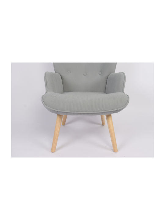 Amaranthus Sessel mit Fußhocker Braun 98x70x77cm
