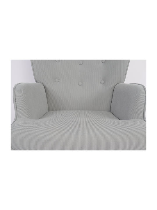 Amaranthus Sessel mit Fußhocker Braun 98x70x77cm