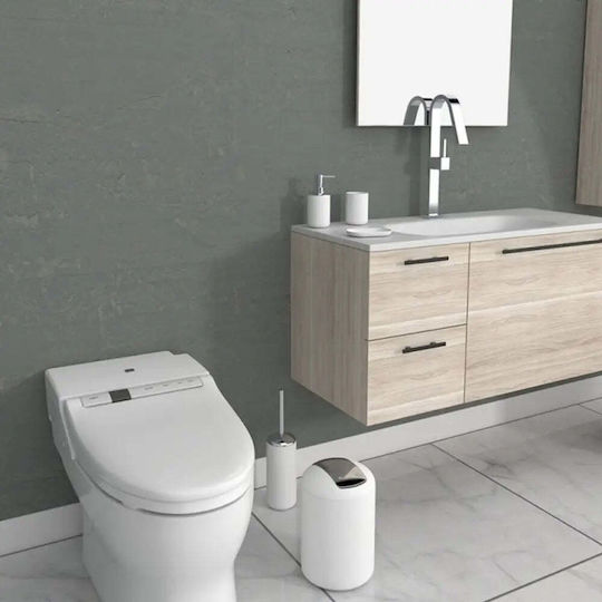 Inter Ceramic Σετ Αξεσουάρ Μπάνιου Κεραμικό Λευκό 5τμχ