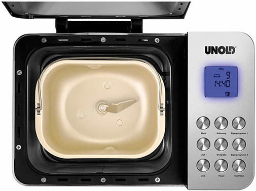 Unold Хлебопекарна Мощност 550W Капацитет 1000гр с 16 Програми