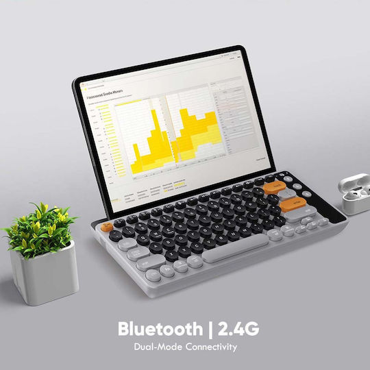 Alcatroz Jellybean Airdock 2 Kabellos Bluetooth Nur Tastatur Internationales Englisch AUTUMN BLACK
