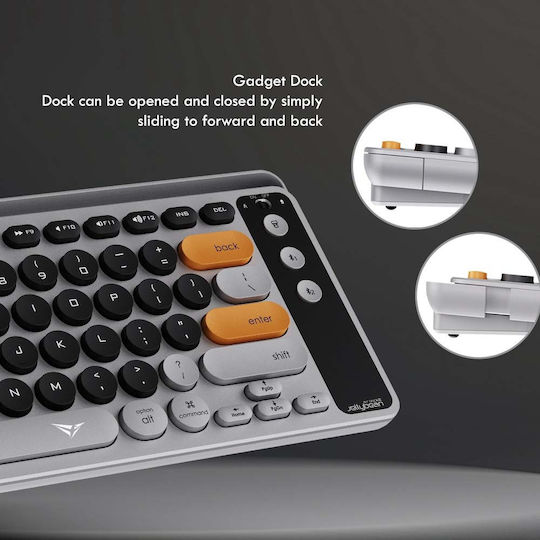 Alcatroz Jellybean Airdock 2 Kabellos Bluetooth Nur Tastatur Internationales Englisch AUTUMN BLACK