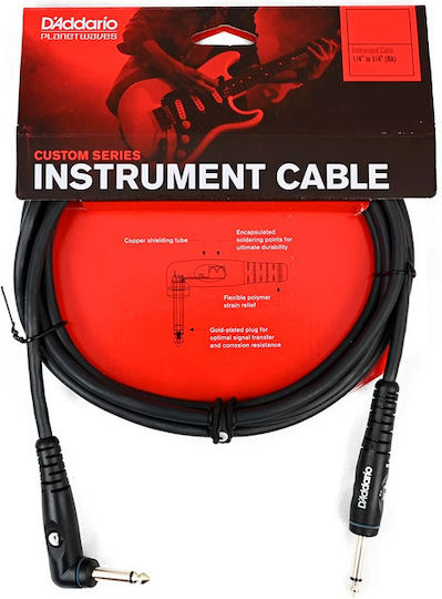 Daddario Cable 6.3mm male - 6.3mm male 3m (PW-GRA-10)