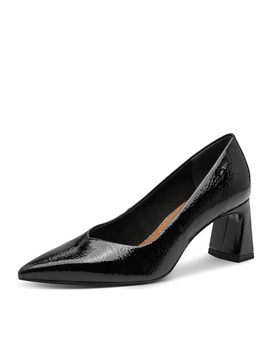 Patent Leather Pointed Toe Black Heels