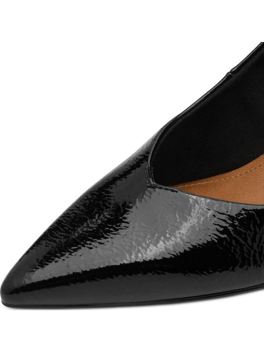 Patent Leather Pointed Toe Black Heels
