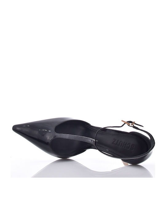 Pumps mit Riemchen Schwarz