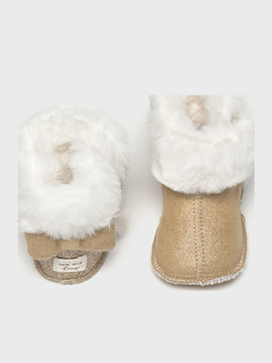 Mayoral Baby Booties Beige