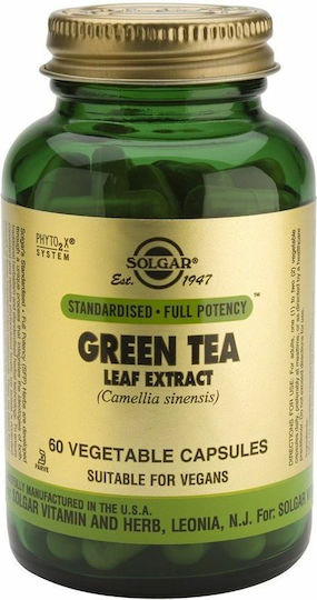 Solgar Standardised Full Potency Green Tea Leaf Extract (Camellia Sinensis) 500mg 60 veg. caps