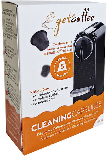 Nespresso Machine Cleaning Kit Getcoffee Big 2x5caps 1x Descaler 1lt