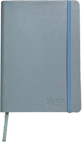 Skag Carnet 64 Foi A6 Cu dungi cu Elastic și Suport pentru Stilou (Culori diverse)