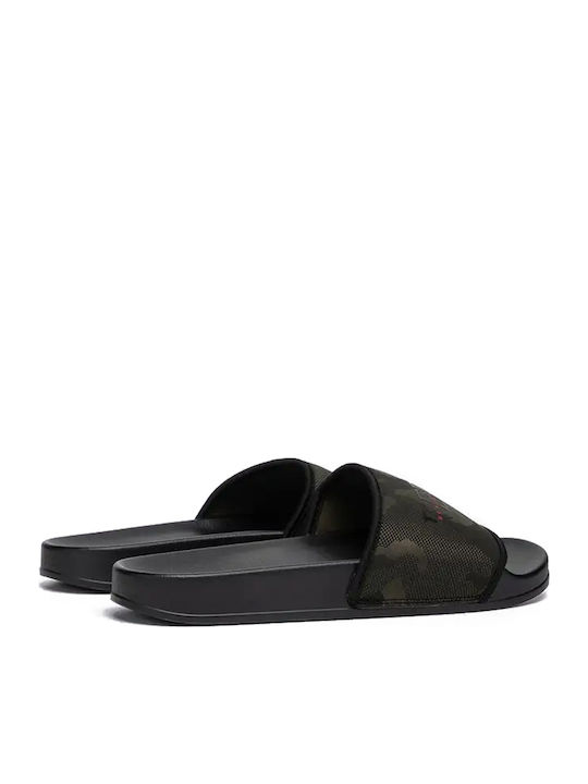 Men's Green Slides