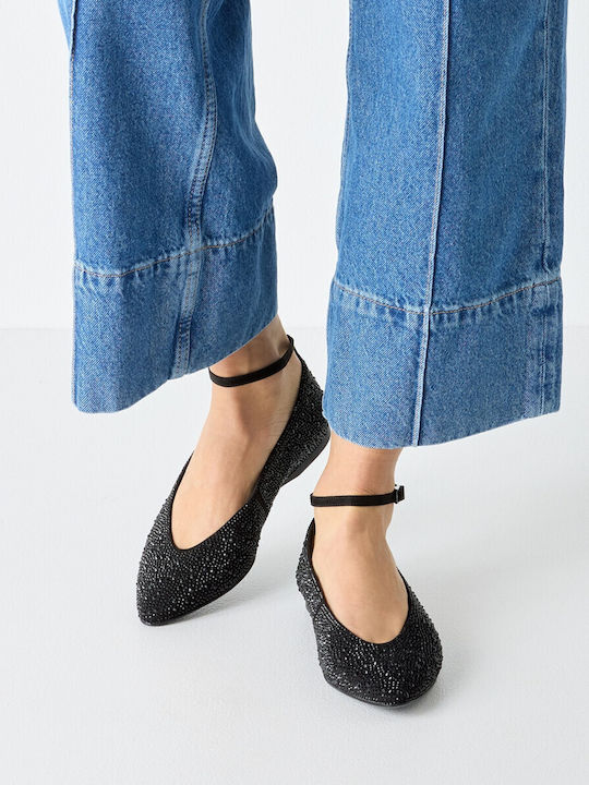 Ballerinas With strap Black