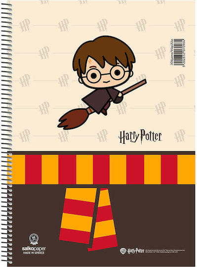 Salko Paper Spiral Notebook Ruled A5 3 Subjects 1pcs